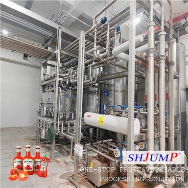 Tomātu mērces apstrādes līnija